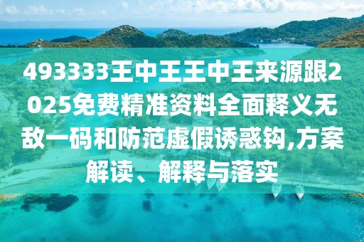 493333王中王王中王來(lái)源跟2025免費精準資料全面釋義無(wú)敵一碼和防范虛假誘惑鉤,方案解讀、解釋與落實(shí)